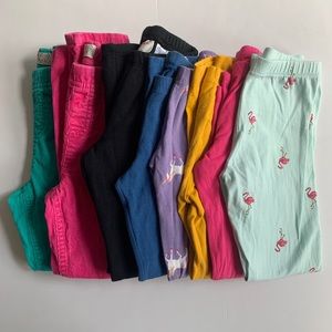 Lot of 8 Girls 5T Pants Old Navy Children’s Place